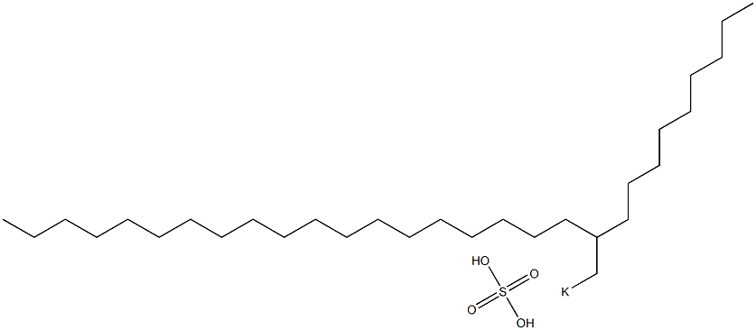 Sulfuric acid 2-nonylhenicosyl=potassium salt Struktur