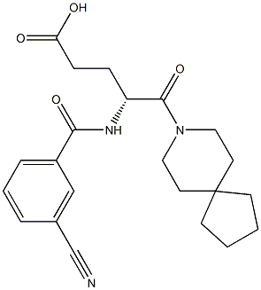 (R)-4-(3-Cyanobenzoylamino)-5-oxo-5-(8-azaspiro[4.5]decan-8-yl)valeric acid