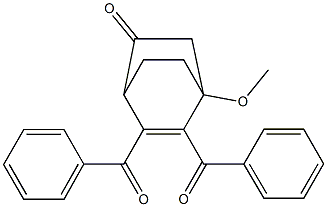 2,3-Dibenzoyl-1-methoxybicyclo[2.2.2]oct-2-en-5-one Struktur