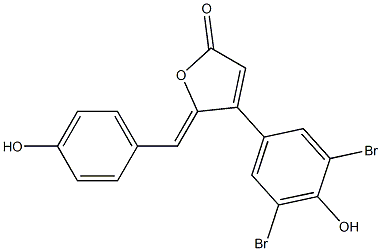 (5Z)-5-(4-Hydroxybenzylidene)-4-(3,5-dibromo-4-hydroxyphenyl)furan-2(5H)-one