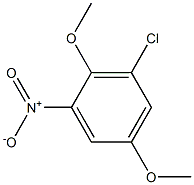 3-クロロ-2,5-ジメトキシ-1-ニトロベンゼン 化学構造式