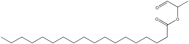 Stearic acid 1-formylethyl ester Structure