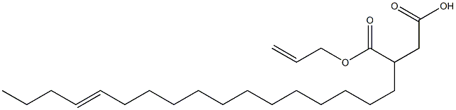 3-(13-Heptadecenyl)succinic acid 1-hydrogen 4-allyl ester Struktur