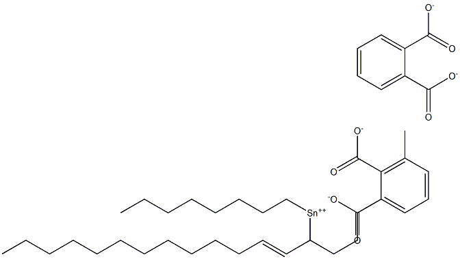 Bis[phthalic acid 1-(1-tridecenyl)]dioctyltin(IV) salt