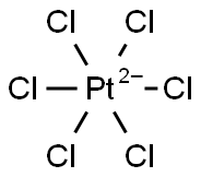 Hexachloroplatinate (IV) 结构式