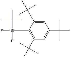 tert-Butyldifluoro(2,4,6-tri-tert-butylphenyl)silane Structure
