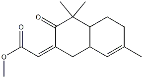[[1,2,3,4,4a,5,6,8a-Octahydro-4,4,7-trimethyl-3-oxonaphthalen]-2-ylidene]acetic acid methyl ester Structure