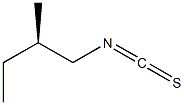 [R,(-)]-1-イソチオシアナト-2-メチルブタン 化学構造式
