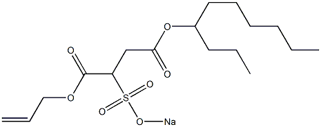 2-(Sodiosulfo)succinic acid 4-decyl 1-(2-propenyl) ester