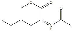 [R,(+)]-2-(Acetylamino)hexanoic acid methyl ester Structure