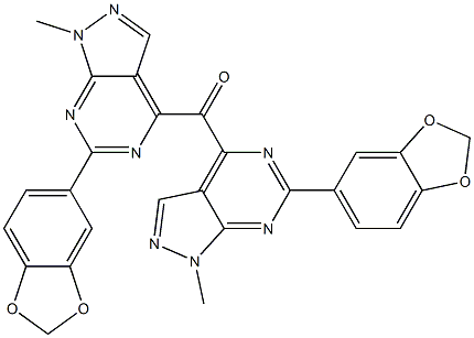  (3,4-Methylenedioxyphenyl)(1-methyl-1H-pyrazolo[3,4-d]pyrimidin-4-yl) ketone
