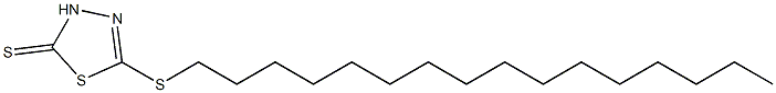 5-Hexadecylthio-1,3,4-thiadiazole-2(3H)-thione Structure