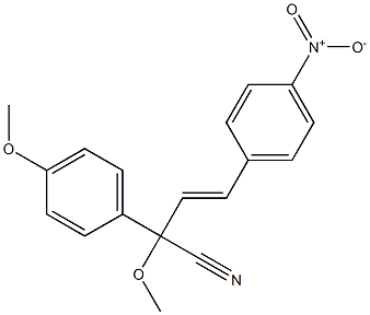 2-Methoxy-2-(4-methoxyphenyl)-4-(4-nitrophenyl)-3-butenenitrile