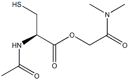 N-アセチル-L-システイン2-ジメチルアミノ-2-オキソエチル 化学構造式