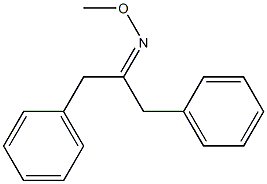 1,3-ジフェニルアセトンO-メチルオキシム 化学構造式