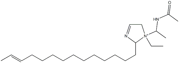 1-[1-(Acetylamino)ethyl]-1-ethyl-2-(12-tetradecenyl)-3-imidazoline-1-ium 结构式