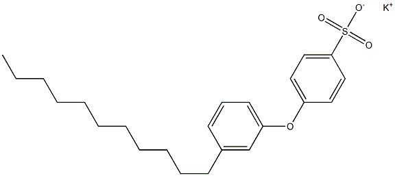 4-(3-Undecylphenoxy)benzenesulfonic acid potassium salt Structure