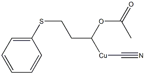 (1-Acetyloxy-3-phenylthiopropyl)cyanocopper(II)