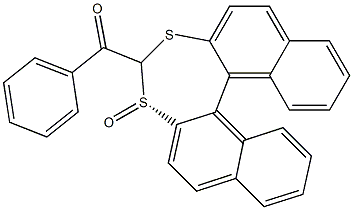 (S)-4-Benzoyldinaphtho[2,1-d:1',2'-f][1,3]dithiepin 3-oxide Struktur