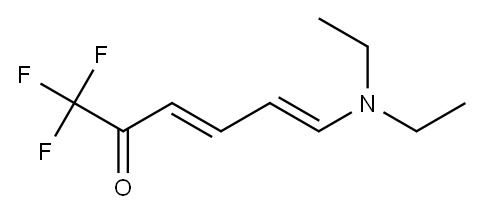 (3E,5E)-6-(Diethylamino)-1,1,1-trifluoro-3,5-hexadien-2-one Struktur