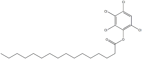 Hexadecanoic acid 2,3,4,6-tetrachlorophenyl ester Structure
