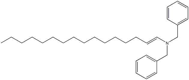 (1-Hexadecenyl)dibenzylamine Structure