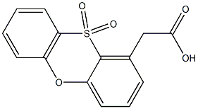 Phenoxathiin-1-acetic acid 10,10-dioxide Structure