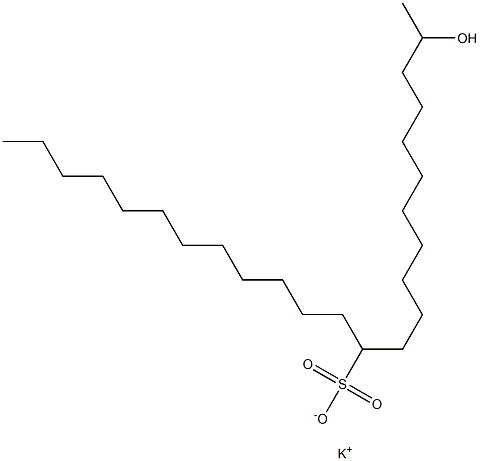 2-Hydroxytetracosane-12-sulfonic acid potassium salt
