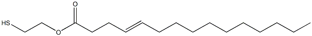4-Pentadecenoic acid 2-mercaptoethyl ester 结构式