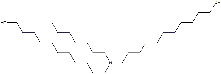 11,11'-(Heptylimino)bis(1-undecanol) Structure