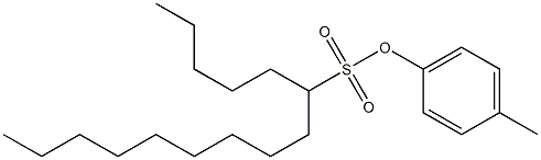 6-Pentadecanesulfonic acid 4-methylphenyl ester Structure