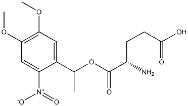 Glutamic acid 1-[1-(4,5-dimethoxy-2-nitrophenyl)ethyl] ester Structure