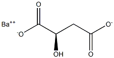[R,(+)]-2-ヒドロキシこはく酸バリウム 化学構造式