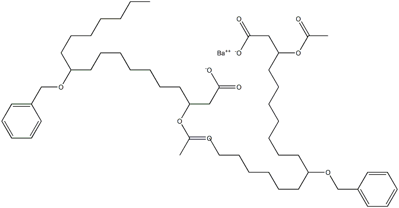 Bis(11-benzyloxy-3-acetyloxystearic acid)barium salt