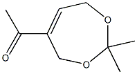 5-Acetyl-2,2-dimethyl-4,7-dihydro-1,3-dioxepin Struktur