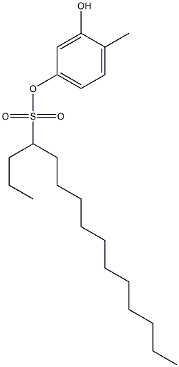 4-Pentadecanesulfonic acid 3-hydroxy-4-methylphenyl ester Structure