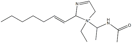 1-[1-(Acetylamino)ethyl]-1-ethyl-2-(1-heptenyl)-3-imidazoline-1-ium