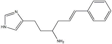 4-[(E)-3-Amino-6-phenyl-5-hexenyl]-1H-imidazole Struktur