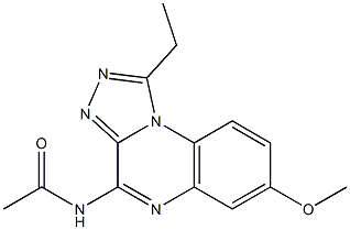 4-Acetylamino-7-methoxy-1-ethyl[1,2,4]triazolo[4,3-a]quinoxaline Structure