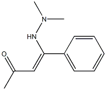 (Z)-4-(2,2-Dimethylhydrazino)-4-phenyl-3-buten-2-one Struktur