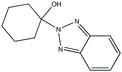 1-(2H-Benzotriazol-2-yl)cyclohexanol Structure