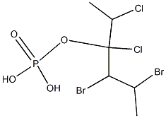 Phosphoric acid hydrogen (1,2-dibromopropyl)(1,2-dichloropropyl) ester