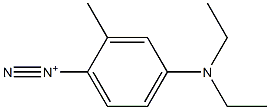 4-(Diethylamino)-2-methylbenzenediazonium Struktur