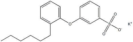 3-(2-Hexylphenoxy)benzenesulfonic acid potassium salt 结构式