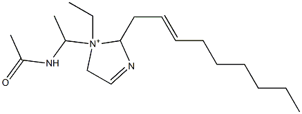 1-[1-(Acetylamino)ethyl]-1-ethyl-2-(2-nonenyl)-3-imidazoline-1-ium Structure
