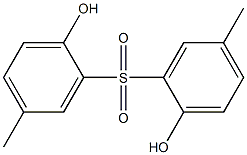 2,2'-スルホニルビス(4-メチルフェノール) 化学構造式