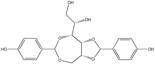 3-O,6-O:4-O,5-O-Bis(4-hydroxybenzylidene)-D-glucitol