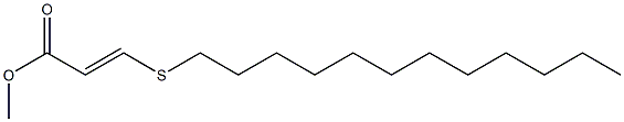 (E)-3-(Dodecylthio)acrylic acid methyl ester Struktur