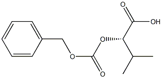 [S,(-)]-2-(Benzyloxycarbonyloxy)-3-methylbutyric acid Structure