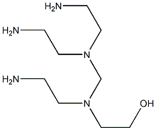 2-[N-(2-アミノエチル)-N-[[ビス(2-アミノエチル)アミノ]メチル]アミノ]エタノール 化学構造式